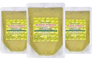 Yauvanya Original indische reine und natürliche Mehndi (Henna) für Haar - 3X100 gms…