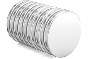 REALTH Reath Aimants en Néodyme Lot de 10 Mini aimants 30 mm x 3 mm Aimants Extrêmement Puissants pour réfrigérateur Bureau projets scientifiques Construction et travaux manuels (MC30310B)