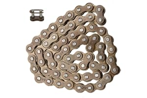 HIAORS 25H 62 Links Starter Chain with Master link for 50cc 70cc 90cc 110cc Coolster 125cc Electric Start Taotao SunL Peace JCL Baja Kazuma Falcon ATV Go Kart Go-karts Quad