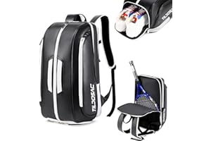 TILDOSAC Tennis Bag Racket Bag for Tennis Padel, Large Sport Pickleball Bag for Men Women with Shoe Compartment,Laptop Sleeve,Fence Hook,Ball Sleeve