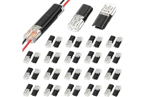 SUPRBIRD 40 Stück Stecker kabel Steckverbinder 2-Polig Verdrahtungsstecker Elektrischer Steckverbinder 18-22AWG Wasserdicht Kabelverbinder,für LED-Streifen Auto KFZ LKW Kayak Boote