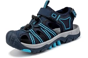 JMFCHI Kinder Sandalen Jungen Geschlossene Sommerschuhe Sports Outdoorsandalen Mädchen Trekkingsandalen Wandern Strand Schuhe