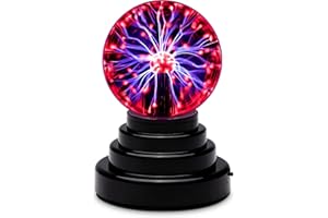 CGBOOM Piłka plazmowa magiczna 7,6 cm wrażliwa na dotyk szklana kula wrażliwa globus światło USB zabawa naukowa kula magiczna kryształowa światło niesamowita lampa dekoracyjna