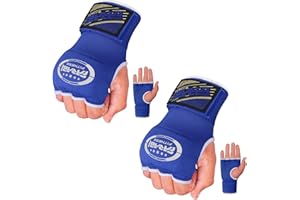 FARABI SPORTS Farabi Kids Junior Inner Hand Wraps Gloves Easy Gel Padded Boxing Wraps with Wrist Wraps Pair