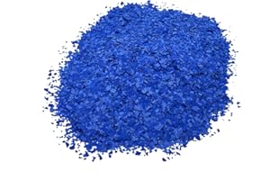 BEKATEQ Farbchips in Dunkelblau 200g, Dekochips, Farbflocken für Epoxidharz Bodenbeschichtung, 1K & 2K PU Bodenfarbe, Alkydharz Betonfarben - Garagenböden, Keller, Wohnraum, Werkstatt BK-130