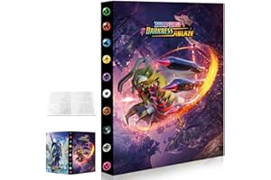 QIFAENY Classeur Cartes, Porte Carte à collectionner, Album Cartes Titulaire Cartes, 4 pochettes par page-peut 30 pages-contenir 240 cartes (HPKP6)