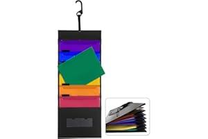 UBAYMAX Wall Organiser Hanging File Folder Foldable / 6 Pockets A4 Size