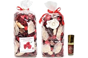 Youngland Rose Potpourri Bags - Fragrant Rose Scented Dried Flowers for Spring Decor, Home Fragrance, and Valentine's Day - 2 Bags (8.4oz)
