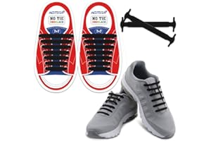 HOMAR Cordones Elásticos para Zapatillas Deporte Cordones Silicona para Niños y Adultos Cordones de Goma con 13 Colores Atacadores Elásticos