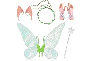LOEPENLE Ali da Fata Bambina,Ali da Fata Adulto Donna,Ali di Fata Donna Principessa,Ali Fata Bambina,Ali di Farfalla per Bambini,Ali di fata,Ali di Fata a Farfalla per Halloween Carnevale Feste di Cosplay
