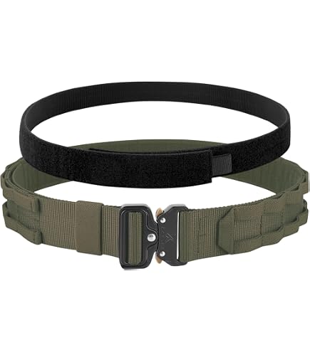 Cintura Tattica IGEAR Da Uomo &ndash; Cintura Interna Militare Regolabile, Modello IG-BT3418 &ndash; Colore Nero