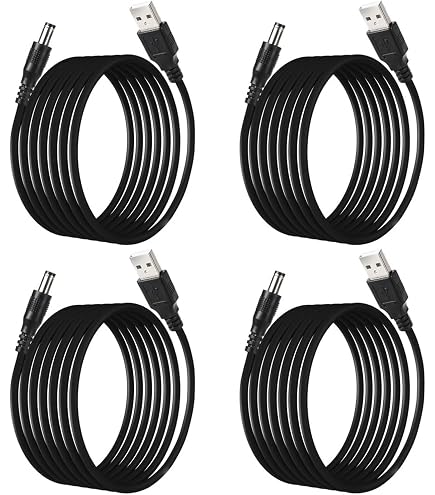 QUARKZMAN Cavo di Alimentazione USB a DC 1 M USB a DC 5,5mm x 2,1mm