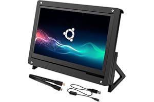 Kuman pour écran tactile capacitif IPS Raspberry Pi 7 pouces, entrée LCD HDMI 1024x600 avec support de boîtier acrylique SC7BC