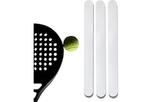 BAYTECH Protector Pala de Padel Transparente - Pack 3 - con Acabado Rugoso para Mayor Protección - 35 x 370 mm - Tres Unidades Accesorios Raqueta Grip Funda