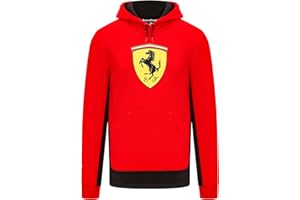 PUMA Felpa con Cappuccio Scuderia Ferrari Big Shield da Uomo