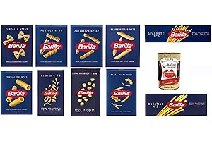 ITALIAN GOURMET E.R. Barilla Pantry - Paquete de prueba italiana para fideos (10 paquetes de 500 g, polpa italiano, 400 g)