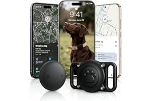 NozlaID Tracker Hunde (iOS & Android), Mini SmartTag Hundetracker Ohne ABO, kompatibel mit Apple Find My & Google Find Hub, Halterung für Hunde und Katzenhalsbänder mit Ortungsgerät (1 Pack)