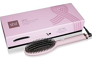 ghd Glide Hot Brush, Spazzola Lisciante per Capelli con Effetto Anticrespo, Piega Veloce e Senza Sforzo, Tecnologia in Ceramica con Ionizzatore, Cavo Professionale 2.7m, Sleep Mode