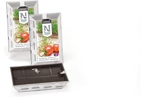 ‎NELSON GARDEN 1933 Samen Anzuchtschalen, 2 Stück - Nelson Garden Kressesieb - Keimschale 10x15,5 cm