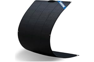FIREFLY ENERGY Módulos solares monocristalinos flexibles de 180 W para balcones, módulos fotovoltaicos para caravanas, camping, barcos y techos