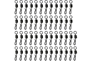 DOMYBESTSHOP Domybest Connecteurs de Pêche Pivotant émerillons de Pêche Connecteur à Pêche Anneaux de Roulement Accessoires de Crochet de Pêche