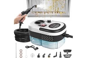 LTPAG Steam Cleaner, 6 Level Adjustable Handle, 15s Heat Up, Portable High Pressure Steamer Cleaning for Home with 13 pcs Accessories, Handheld Cleaning Steamer for Floors, Bathroom, Kitchen, Car, Upholster