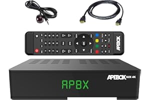 APEBOX S2X 4K, ricevitore satellitare DVB-S2X UHD (2160p) FTA Multistream H265, USB 2.0, Ethernet e YouTube, un grande ricevitore con caratteristiche eccezionali. Cogli l'attimo!
