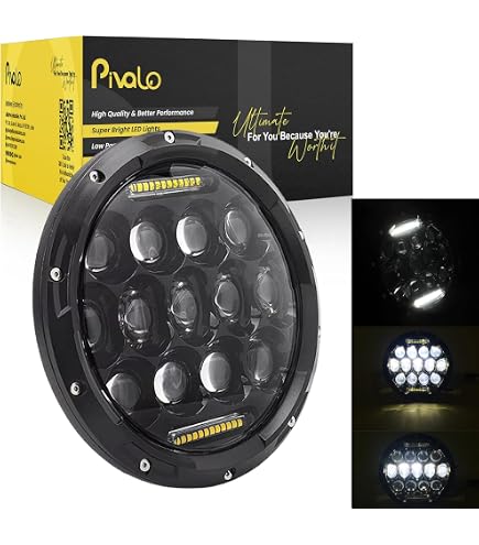 New And Used 7 Inch Led GLASS Headlight Round, ORIGINAL CLASSIC LOOK Conversion Chrome Pair 296586776270