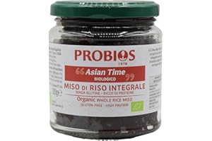 Probios Miso Di Riso Bio - Miso Non Pastorizzato - Pasta Fermentata Tradizionale Giapponese Per Zuppe e Brodi Vegetali - Senza Glutine - Colore Marrone, 300g