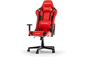 DXRacer PRINCE L Rojo & Negro PVC Cuero La Silla de Gaming