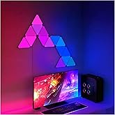 TEDTECH Modular RGB LED Triangle Wall Lights - Touch Control, Color - Changing Panels for Home & Gaming Setup- Easy Installat