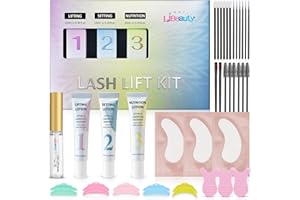 Lash Lift Kit, Libeauty Eyelash Perming Kit, 10ml Eyelash Lift Kit, Tubular Design, Precisely Control the Amount of Emulsion, Easy to Store, Brow Lamination Kit for Home and Salon