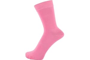 ZAKIRA Finest Combed Cotton Dress Socks in Plain Colours for Men, Women