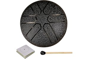 Niesel Garten-Regentrommel, Zungentrommel aus Stahl | 6-Noten-3-Zoll-Stahlzungentrommel für Kinder,Mind Body Relaxing Rain Drum Percussion Instrument für Party, Bühnenauftritt