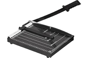 KASADIN Profi A4 Papierschneider Schneidemaschine, Hebelschneider Fotoschneider mit Sicherheitsverriegelung und magnetischen Papiereinsteller für Büro, Zuhause oder Schule