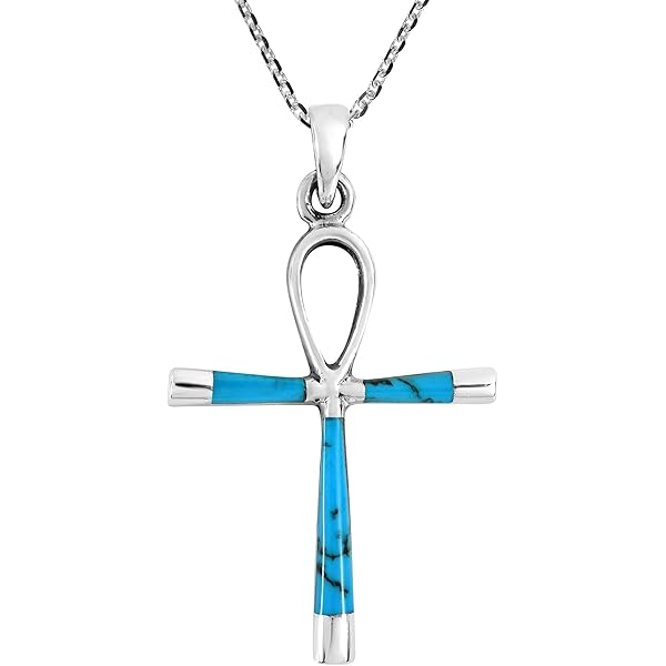 AeraVida Ankh Hieroglyph Eternal Life .925 Sterling Silver