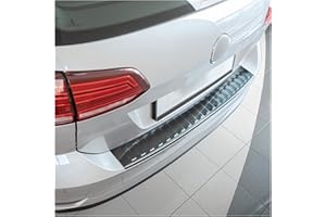 teileplus24 L636 Ladekantenschutz V2A Edelstahl kompatibel mit VW Golf 7 Variant 2017-2021 Abkantung, Farbe:Anthrazit gebürstet
