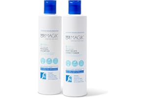 Sea Magik - Seaweed Shampoo and Conditioner Set with Dead Sea Salt and Salicylic Acid to Exfoliate and Cleanse Dry or Sensitive Scalps, Allergen-Free Fragrance, Vegan, Cruelty Free (2 x 300ml)