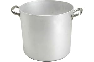 BALDASSARE AGNELLI Pentole Agnelli ALMA10338 Pentola alta con 2 Maniglie in acciaio, Alluminio 3mm, 38 cm