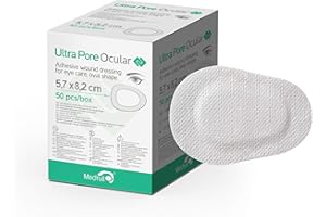 Medrull Ultra Pore Oculare Sterile Cerotto Adesivo Per Medicazione Per La Cura Degli Occhi 50 Pezzi - 180 Gr
