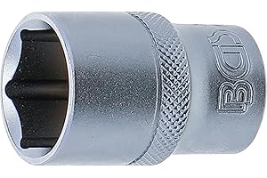 BGS 2919 | Steckschlüssel-Einsatz Sechskant | 12,5 mm (1/2") | SW 19 mm | CV-Stahl | Stecknuss