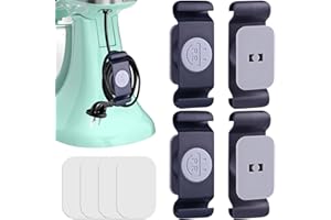 Organizer Cavi per Elettrodomestici, [4 Pezzi] Homtronics Organizzatore Di Cavi Da Cucina, Fermacavi Adesivi Girevole , Organizer Clip, Organizzatore Di Cavi Da Cucina, Tostapane Mixer Cucina Ufficio