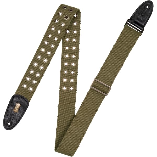 Himalaya Gitarrengurt Mit Tiger-Muster – Aus Leinwand, Verstellbar 37–64 Cm, Inkl. Plektren & Zubehör
