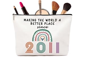 VIVAJOY 13th Birthday Gifts for Girls, Rainbow Cosmetic Bags, Ideal 13th Birthday Ideas, Funny 13th Birthday Gifts for Her, 13th Birthday Presents for Best Friends, Bestie, Sister, Daughter