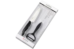 Kyocera Starter Set BK Couteau d'Office + 1 Eplucheur Lame Céramique