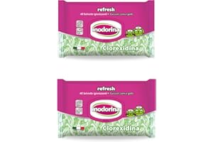 INODORINA Salviette PET100106 Clorhexidina, 2 confezioni da 40 salviette…