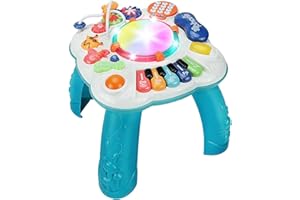 Tokidaring Baby Toys Baby Activity Table Musical Toys Learning Musical Toys Activity Center for 3 Years Old Boys Girls Gifts
