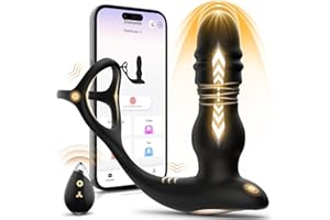 Sex Spielzeug für die Männer Analvibratoren für Mann Dildo Vibrator Analplug mit 7 Stoßfunktion 7 Vibrations, Sex Spielzeug f