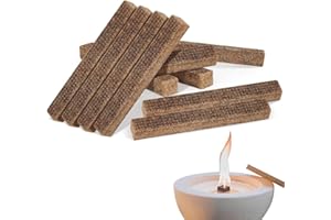 GVIVEJ Dauerdocht für Wachsfresser, 10 Stück Dauerdocht Kerzendocht Dicke, Kerzen Docht für Betonfeuer, Schmelzlicht & Kerzenrestefresser, 2 cm