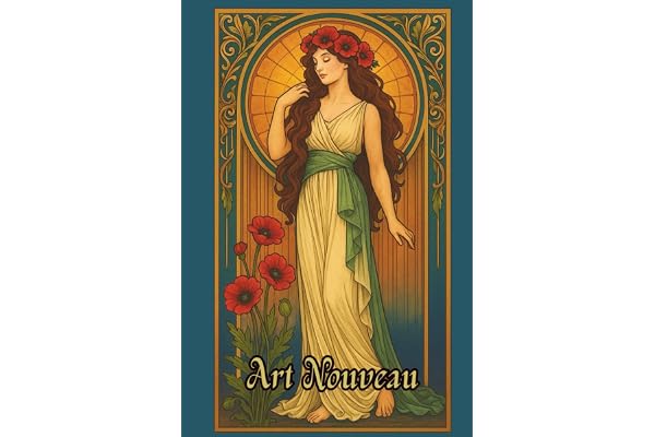 Livre de coloriage Art Nouveau: Beautés féminines, fleurs délicates et ornements décoratifs. Inspirations Mucha. Activité créative apaisante, anti-stress. Un cadeau idéal pour tous.